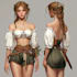 create a game character art character in unique style