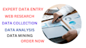 do data entry, web research, copy paste