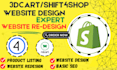 design develop customize 3dcart shift4shop shopify store shopify website