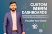develop mern nextjs admin dashboard with data visualization