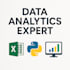 perform data analytics using excel, python, and power bi