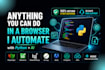 automate your repetitive browser tasks or data extraction using python