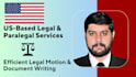 provide US based legal drafting and paralegal services