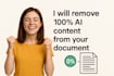 remove ai content and humanize professionally