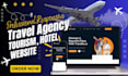 do travel agency website, tourism website, hotel website