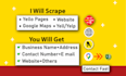 do google maps, yellow pages, yell, and web data scraping
