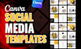 design canva social media templates, canva instagram post, any canva design