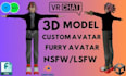 create, vrchat, vrchat avatar, 3d model, furry avatar from scratch