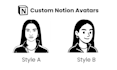 create your own custom notion style avatar design