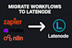 convert your automation workflows to latenode from n8n zapier or make