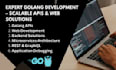 build and optimize web apps, apis, and microservices with golang, python, react