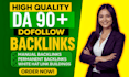 provide premium dofollow da 90 guest post backlinks