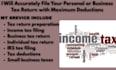 accurately file your personal or business tax return and maximize deductions