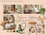 create boho moodboards for interior or brand identity