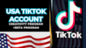 create USA tiktok account, USA tiktok, tiktok US account