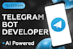 create an advanced telegram bot with ai integration