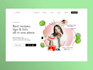 create a beautiful landing page in figma