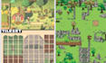 create top down pixel art tileset game assets rpg game art tile map sprite sheet