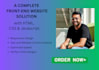 develop your front end website using HTML,CSS and javascript