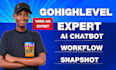 gohighlevel expert ghl voice ai agent go high level ai  chatbot ghl va a2p