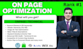 do on page seo of your website
