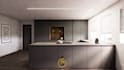 create a modern kitchen 3d render