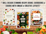 design recipe, cookbooks and ebooks with unique ,creative