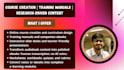 research and write your online course and training manual