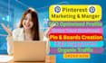 do pinterest account marketing manage create pins boards