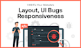 fix website layout, UI bugs and responsiveness