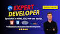 do fast and clean HTML5 css3 professional web layout