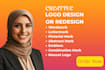 create elegant arabic logo and empower brand visual identity