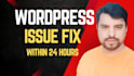 fix wordpress issues, bugs, errors, elementor and woocommerce problems