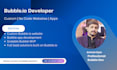 build custom bubble apps, bubble io, websites as a bubble developer