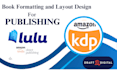 book formatting for amazon kdp and kindle