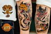 create any design in old school tattoo style