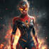 drawing custom superhero character in action