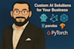 develop custom ai and machine learning solutions using python