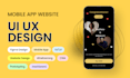 mobile app web app website UI UX design in figma saas app figma design