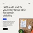 audit and fix your etsy shop SEO for better visibility