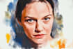 draw your portrait in watercolor