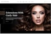 design hair extension shopify hair extension store wig saloon hair website