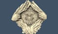 model 3d artcam symbol, logo design, badge sculptor, cnc stl files, 3d vcarve