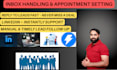 manage linkedin chats and follow up to convert leads