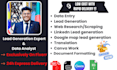 do data entry, b2b lead generation, translation , canva work