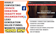 generate donation, charity, nonprofit, ngo, church leads and website