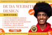 do design and redesign responsive duda ecommerce website, duplicate wix