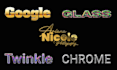 create 3d metallic gold and chrome effect on logo or text