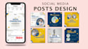 design 20 social media feed posts