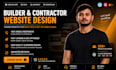 design a premium construction website or contractor website